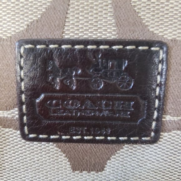 Coach Bags Coach Zoe Signature C Monogram Leather Jacquard Long